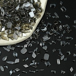 Прозрачные стеклянные кабошоны со стразами и плоской задней стороной MRMJ-T063-369A