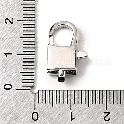 Застежки-клешни из прозрачной латуни с кубическим цирконием KK-Z078-48A-P