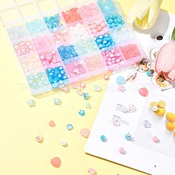 Акриловые бусины цветы/звезды/сердечки&nbsp;OACR-FS0001-68