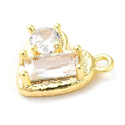 Латунные микро проложить кубического циркония подвески&nbsp;LS-ZIRC-P113-05G