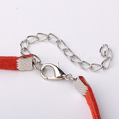 Браслеты из сплава с двойным сердечком на день святого валентина BJEW-JB01530-03