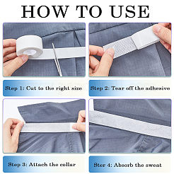 4 рулон одноразовых антипотовых лент из нетканого материала&nbsp;AJEW-GF0009-68