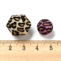 42шт 6 стильные силиконовые бусины SIL-OC0001-03