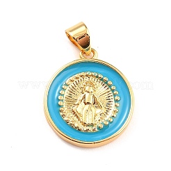 Латунь эмаль подвески KK-P209-03G-06-RS