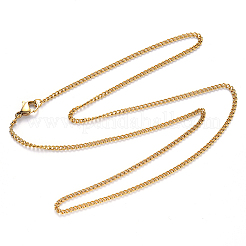 Цепочка из нержавеющей стали 304 с вакуумным покрытием PVD&nbsp;NJEW-S420-001A-G