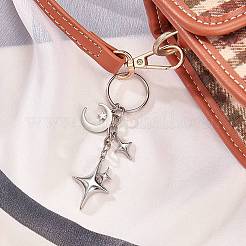 Брелок из сплава звезд и луны KEYC-SW00014-04