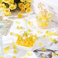 300шт 3 цвета прозрачные акриловые бусины&nbsp;OACR-SC0001-47C