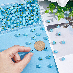 Ручной сглаз бусины круглые пряди из бисера LAMP-NB0001-75B