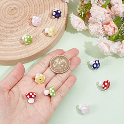 10шт 5 цвета бусины лэмпворк ручной работы GLAA-GO0001-03