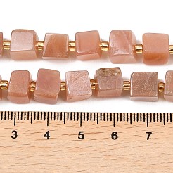 Натуральный Sunstone бисер пряди&nbsp;G-G053-B28-01