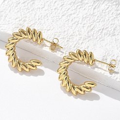 Серьги-гвоздики из нержавеющей стали 304&nbsp;EJEW-L296-004G