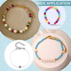 600 шт. 2 стиля 304 нержавеющая сталь гладкая поверхность наконечников бусин STAS-ME0002-24