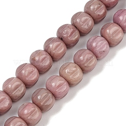 Природные родонит бисер нитей G-Z080-B19-8x6mm