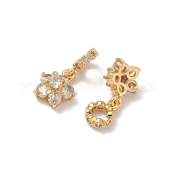 Европейские подвески с подвесками из латуни и кубическим цирконием&nbsp;KK-A286-23G-01