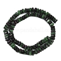 Натуральный рубин в цоизита бусин пряди&nbsp;G-G317-A21-3X6MM