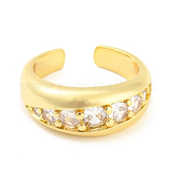 Латунные открытые кольца манжеты RJEW-Q781-08G