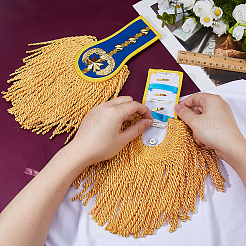 Ткань с железными эполетами аксессуары костюма&nbsp;DIY-WH0700-51A