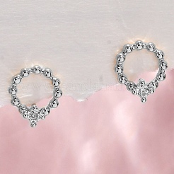 Серьги-гвоздики из циркония&nbsp;EJEW-Q014-33P