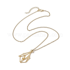 Колье-держатель в виде клетки с кристаллами X-NJEW-JN04588