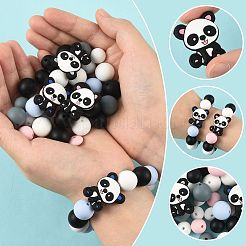 40шт 10 стиля силиконовые бусины&nbsp;SIL-FS0001-27A