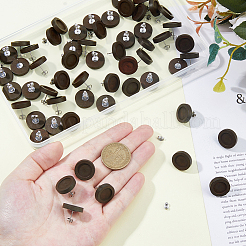 30 пара деревянных гвоздиков для сережек&nbsp;EJEW-DC00001