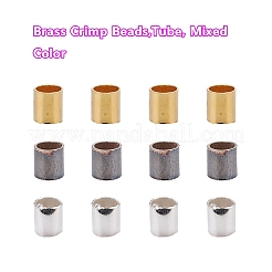 Зажимные бусины из латуни KK-YW0001-21