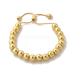 Браслет-слайдер из латуни с гальваническим покрытием для женщин BJEW-B066-01A-01