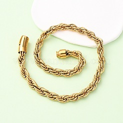 Ожерелья из цепочек из нержавеющей стали 304 толщиной 10 мм&nbsp;NJEW-C099-07A-G