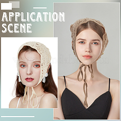 3шт. 3-х цветный полиэстеровый трикотажный треугольный платок&nbsp;AJEW-CY0001-87