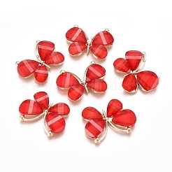 Подвески из легкого позолоченного стекла&nbsp;PALLOY-CJC0001-33C