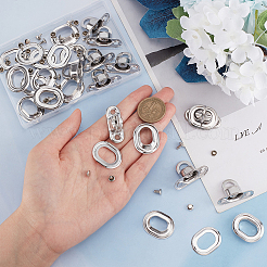 10 комплект латунных замков-поворотников для кошельков FIND-WR0009-82P