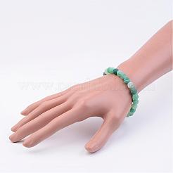 Натуральный выветрившийся агат (окрашенный) стрейч-бусины браслеты BJEW-JB02513-03