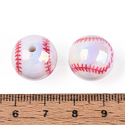 Спортивные УФ-покрытия непрозрачные акриловые бусины&nbsp;PACR-N016-03A