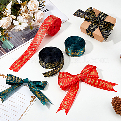 30 ярд двухцветной полиэстеровой полосатой ленты с рисунком в виде музыкальных нот OCOR-DC0001-19