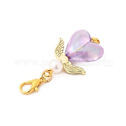 Ангел прозрачный акриловый кулон украшения HJEW-JM03459-02