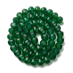 Натуральный зеленый бисер пряди оникс Агат G-P587-D16-03