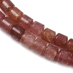 Природного кварца клубники нитей бисера G-G275-D14-10x10mm