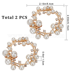 Пластиковое украшение для обуви с имитацией жемчуга&nbsp;FIND-GF0004-99