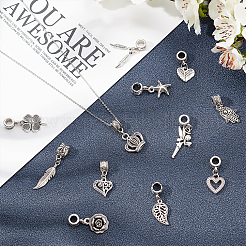 Европейские подвески из сплава в тибетском стиле PALLOY-PH0013-35AS