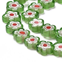 Ручной работы стеклянная бусина тысячецветник нитей X-LAMP-J035-10mm-52