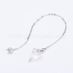 Шестиугольные заостренные биолокационные маятники из натурального и синтетического камня PALLOY-JF00332