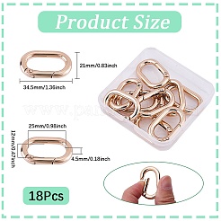 18 шт. застежки для ключей из цинкового сплава&nbsp;PALLOY-SP0001-10