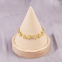 Браслеты из латунной цепочки для женщин BJEW-L707-04G-03