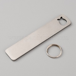 Брелок из нержавеющей стали 304&nbsp;KEYC-WH0004-33P