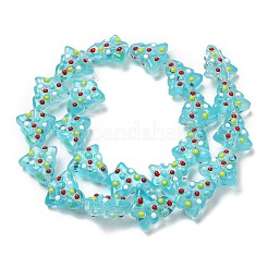 Стеклянные бусины ручной работы LAMP-F032-08N