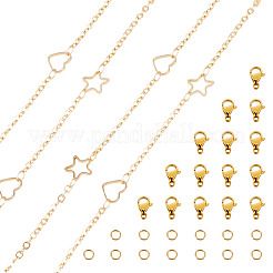 Наборы для самостоятельного изготовления цепочек из латунного кабеля DIY-TA0012-76