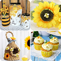 50шт 3 стиля непрозрачные кабошоны из смолы&nbsp;CRES-CP0001-09