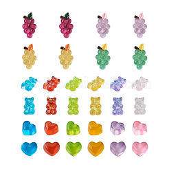 116шт 16 цвета прозрачные кабошоны из смолы RESI-TA0001-23