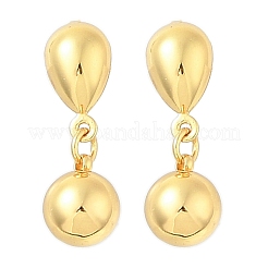 Круглые серьги-гвоздики из нержавеющей стали 304 EJEW-A125-53G