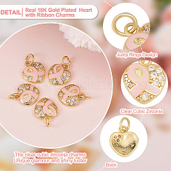 15 шт. Латунные подвески с микропаве KK-BBC0004-72